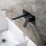 Fienza Koko Wall Basin Mixer Matte Black