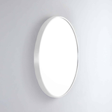 Modern Round Remer Mirror 610 x 610 - Matt White