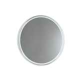Sphere LED Remer Mirror with Demister 600 x 600 - Matt White