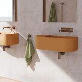 Kaya Basin/Bath Wall Fienza Mixer 160mm Outlet Set - Brushed Copper