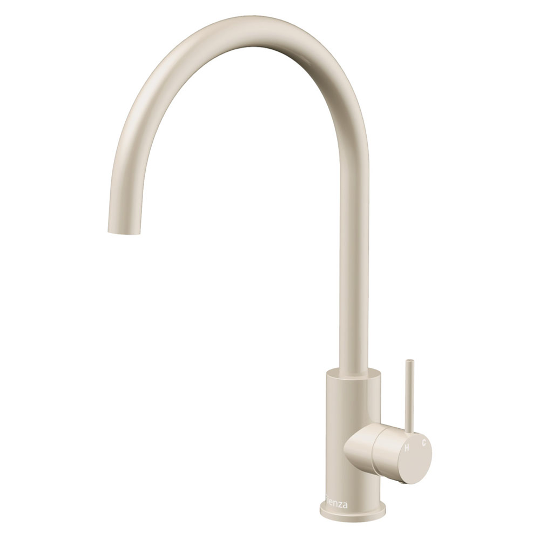 Fienza Kaya Ambience Sink Mixer - Gloss Warm White Finish