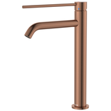 Fienza Kaya Care Tall Basin Mixer - Brushed Copper Lf Sus304