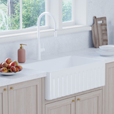 Fienza Kaya Pull Out Sink Mixer Tap - Matte White