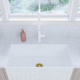 Kaya Pull Out Fienza Sink Mixer - Matte White