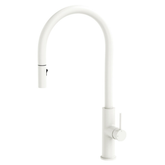 Kaya Pull Out Fienza Sink Mixer - Matte White