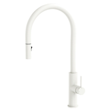 Kaya Pull Out Fienza Sink Mixer - Matte White