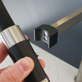 Fienza Kaya Pull Down Kitchen Mixer Tap - Urban Brass with Black Handle