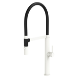 Fienza Kaya Pull Down Kitchen Mixer Tap - Matte White Mixed