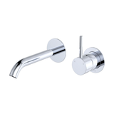 Kaya Up Basin/Bath Wall Fienza Mixer 160mm Outlet Set Round Plates - Chrome/Chrome