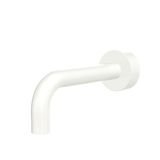 Fienza Kaya Wall Basin/Bath 130Mm Outlet Round Plate - Matte White Lf Sus304
