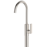 Fienza Tono Floor Mounted Basin/Bath Mixer - Brushed Nickel Lf