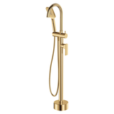 Fienza Tono Floor Mounted Bath Mixer With Hand Shower Urban Brass