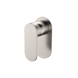 Fienza Empire Slim Wall Mixer Oval Plate - Brushed Nickel Lf