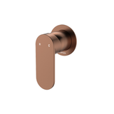 Fienza Empire Slim Wall Mixer Round Plate - Brushed Copper Lf