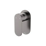 Fienza Empire Slim Wall Mixer Oval Plate - Gunmetal Lf