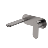 Fienza Empire Slim Basin/Bath Wall Mixer Set Oval Plate 160mm - Gunmetal Lf