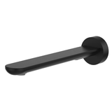 Fienza Empire Slim Wall Bath/Basin Outlet 220mm Round Plate - Matte Black Lf