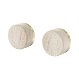 Nero Serenity Wall Top Assembly Brushed Gold - Rome Travertine Handle