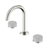 Nero Serenity Basin Set Arc Spout Brushed Nickel - Carrara Handle