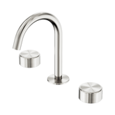 Nero Serenity Basin Set Arc Spout Brushed Nickel - Metal Handle