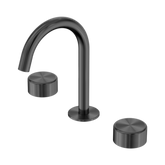 Nero Serenity Basin Set Arc Spout Gunmetal - Metal Handle