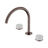 Nero Serenity Bath/Kitchen Set Arc Spout Brushed Bronze - Carrara Handle