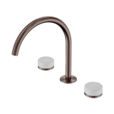 Nero Serenity Bath/Kitchen Set Arc Spout Brushed Bronze - Carrara Handle