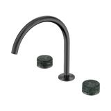 Nero Serenity Bath/Kitchen Set Arc Spout Gunmetal - Verde Alpi Handle