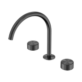 Nero Serenity Bath/Kitchen Set Arc Spout Gunmetal - Metal Handle