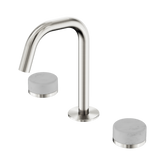 Nero Serenity Basin Set Edge Spout Brushed Nickel - Carrara Handle
