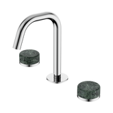 Nero Serenity Basin Set Edge Spout Chrome - Verde Alpi Handle
