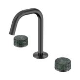 Nero Serenity Basin Set Edge Spout Gunmetal - Verde Alpi Handle