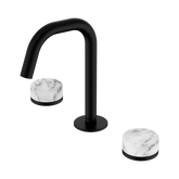 Nero Serenity Basin Set Edge Spout Matte Black - Arabescato Corchia Handle
