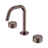 Nero Serenity Basin Set Edge Spout Brushed Bronze - Metal Handle