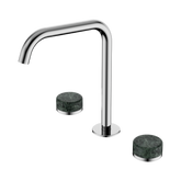 Nero Serenity Bath/Kitchen Set Edge Spout Chrome - Verde Alpi Handle