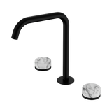 Nero Serenity Bath/Kitchen Set Edge Spout Matte Black - Arabescato Corchia Handle