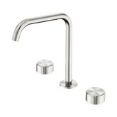 Nero Serenity Bath/Kitchen Set Edge Spout Brushed Nickel - Metal Handle