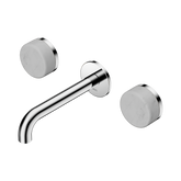 Nero Serenity Wall Basin Set 160Mm Spout Chrome - Carrara Handle