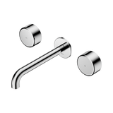 Nero Serenity Wall Basin Set 160Mm Spout Chrome - Metal Handle