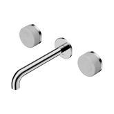Nero Serenity Wall Basin Set 185Mm Spout Chrome - Carrara Handle