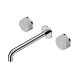 Nero Serenity Wall Basin Set 220Mm Spout Chrome - Carrara Handle
