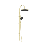 Nero Serenity Twin Shower - Brushed Gold