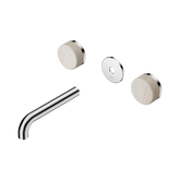 Nero Serenity Wall Basin Set 160Mm Spout Chrome - Rome Travertine Handle Trim Kit Only