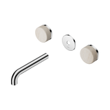 Nero Serenity Wall Basin Set 160Mm Spout Chrome - Rome Travertine Handle Trim Kit Only