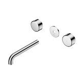 Nero Serenity Wall Basin Set 185Mm Spout Chrome - Metal Handle Trim Kit Only