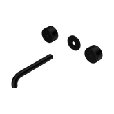 Nero Serenity Wall Basin Set 185Mm Spout Matte Black - Metal Handle Trim Kit Only