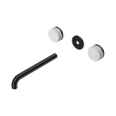 Nero Serenity Wall Basin Set 220Mm Spout Matte Black - Carrara Handle Trim Kit Only