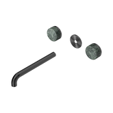Nero Serenity Wall Basin Set 220Mm Spout Gunmetal - Verde Alpi Handle Trim Kit Only