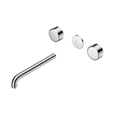 Nero Serenity Wall Basin Set 220Mm Spout Chrome - Metal Handle Trim Kit Only
