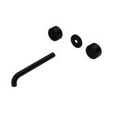 Nero Serenity Wall Basin Set 220Mm Spout Matte Black - Metal Handle Trim Kit Only